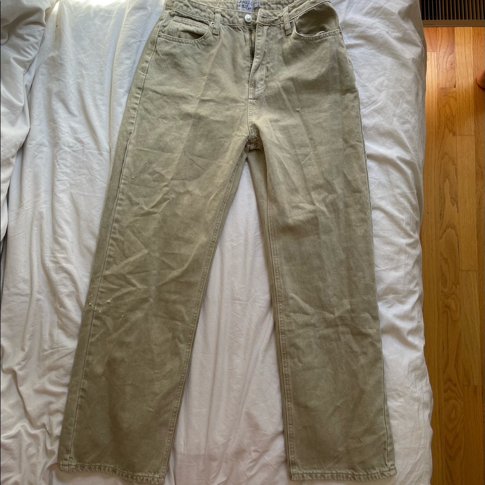 Princess Polly tan jeans